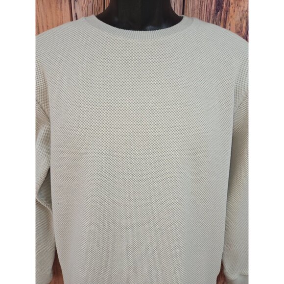 Zara Mens Textured Knit Crewneck Sweater Medium - Picture 3 of 8